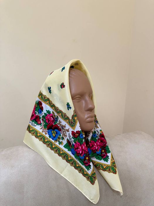 Хустка / Платок турецький шовк розмір 65-65 см