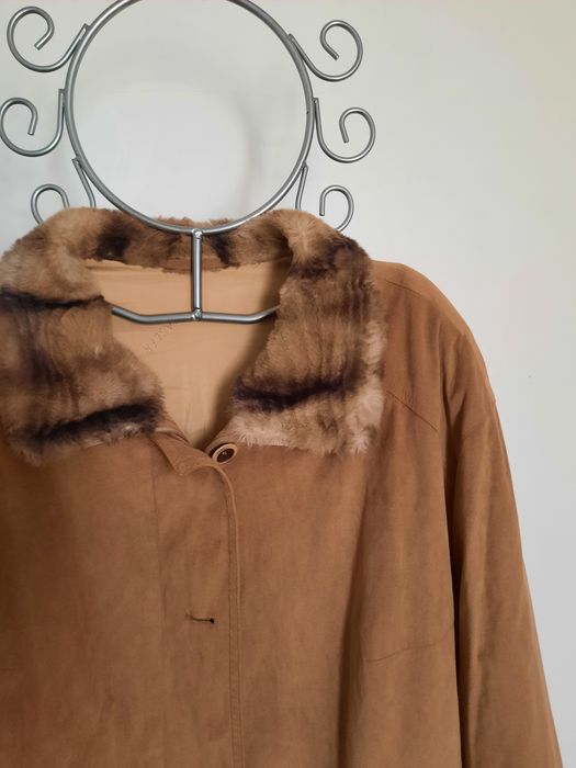 Parka com gola pêlo sintético