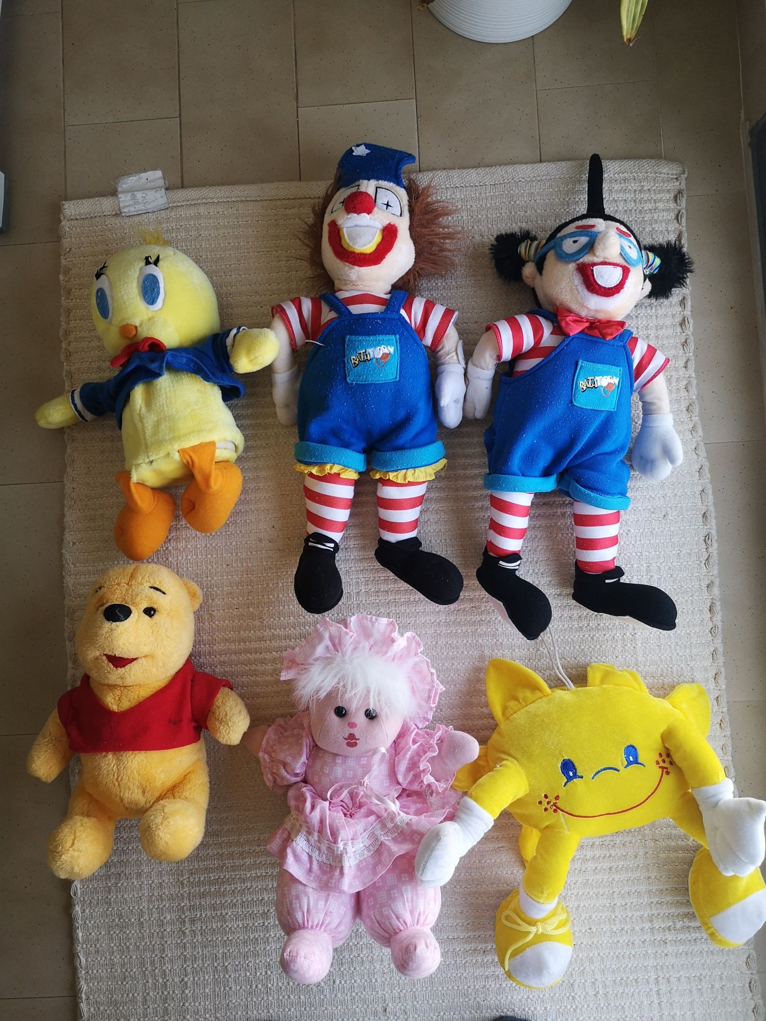 Peluches (5€ cada um)