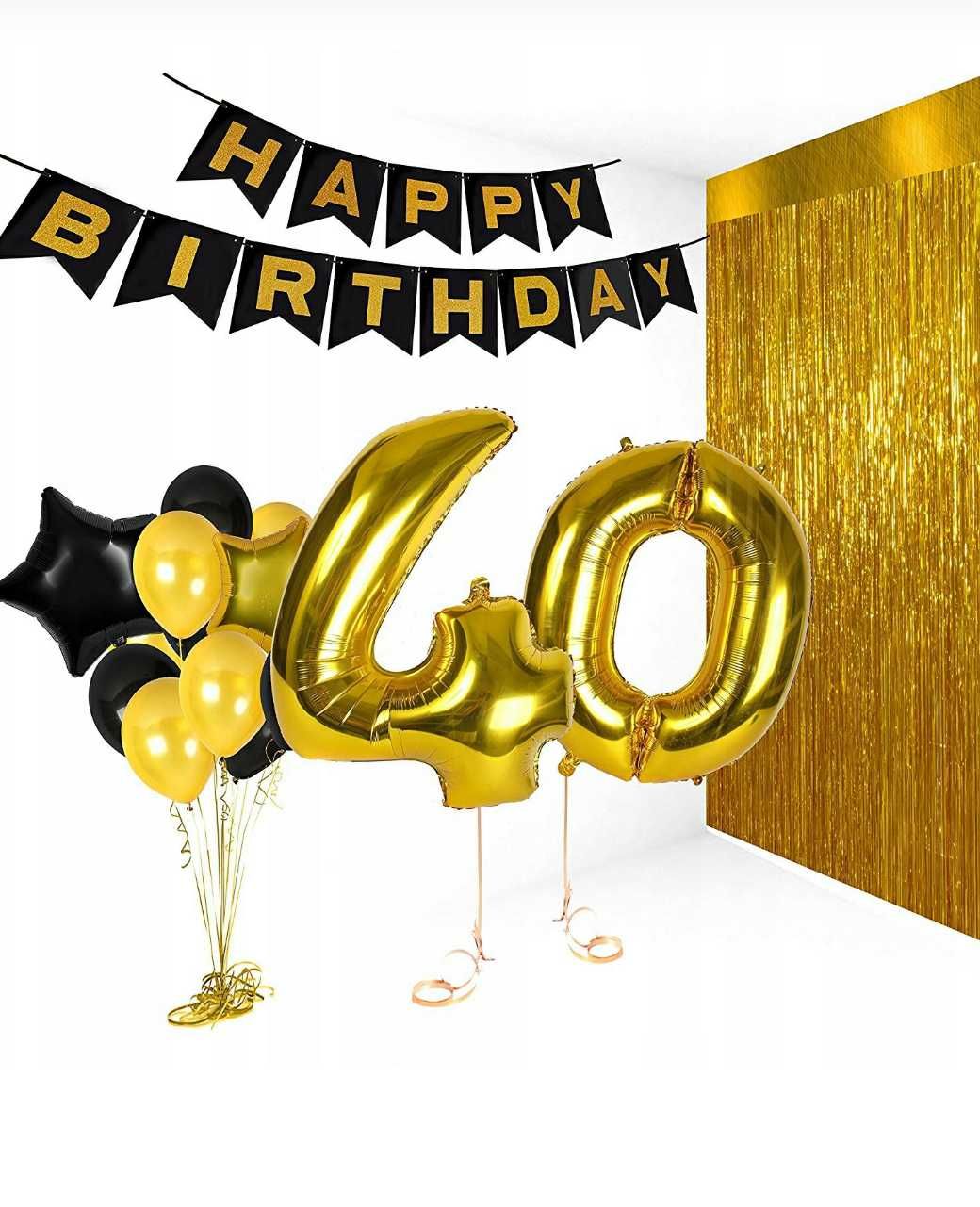 Balon foliowy cyfra 40cal 0-9 na urodziny, rocznicę,dekoracja. Na hel