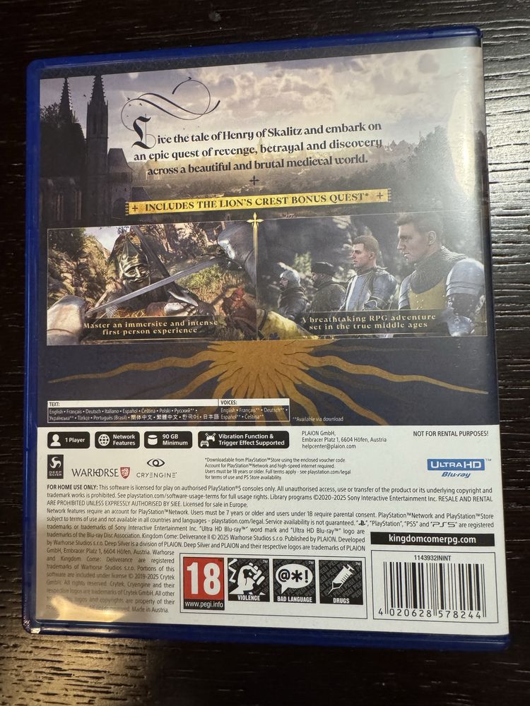 Kingdome Come: Deliverance 2 ps5