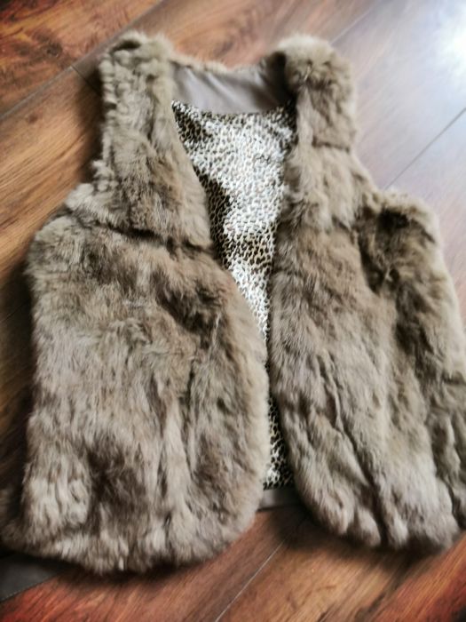 Kamizelka futrzak, S/M. Bardzo dobry stan