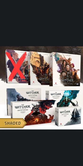 Wiedźmin Scieżka Przeznaczenia [Shaded] All-Miniatures-In + geralt
