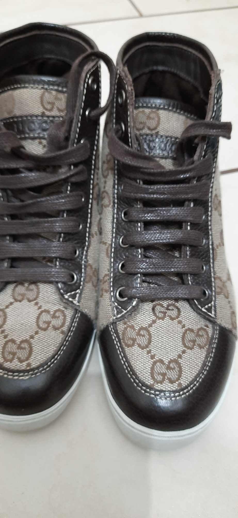 Buty trampki GUCCI damskie 37 wysokie pies bdb