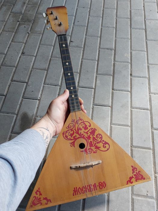Bałałajka Mandolina ZSRR moskwa prl 1980 3 strunowa