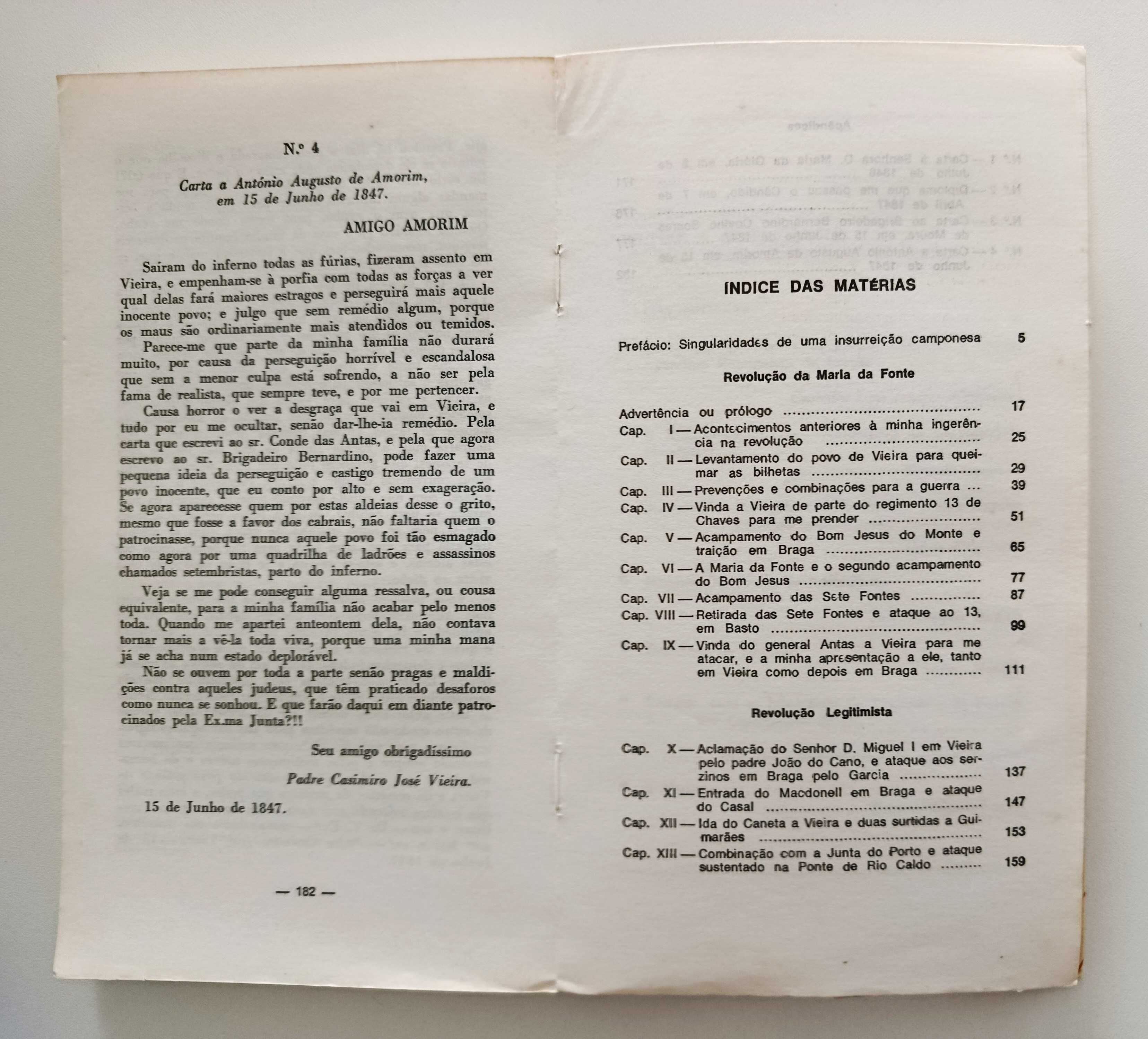 Pe. Casimiro | Apontamentos para a História da Revolução do Minho 1846