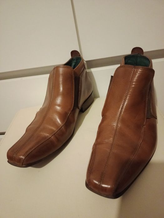 Buty botki półbuty męskie skórzane rozmiar 41-42