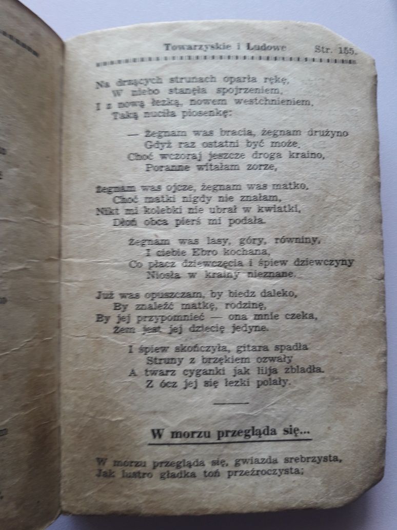 Przedwojenne pieśni religijne narodowe wychodźcze towarzyskie 1935r