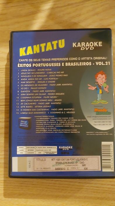 Kantatu DVD - Êxitos Portugueses e Brasileiros - vol.20 ao 24