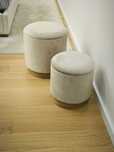 Puff em veludo conjunto