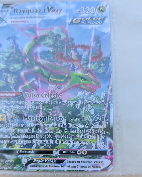 Carta Rayquaza VMAX 218/203 Alternate Art Secret Rare – Evolving Skies