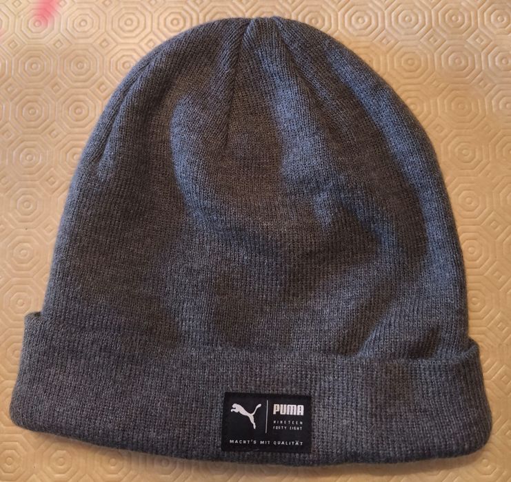 Gorro Puma azul/cinzento  adulto