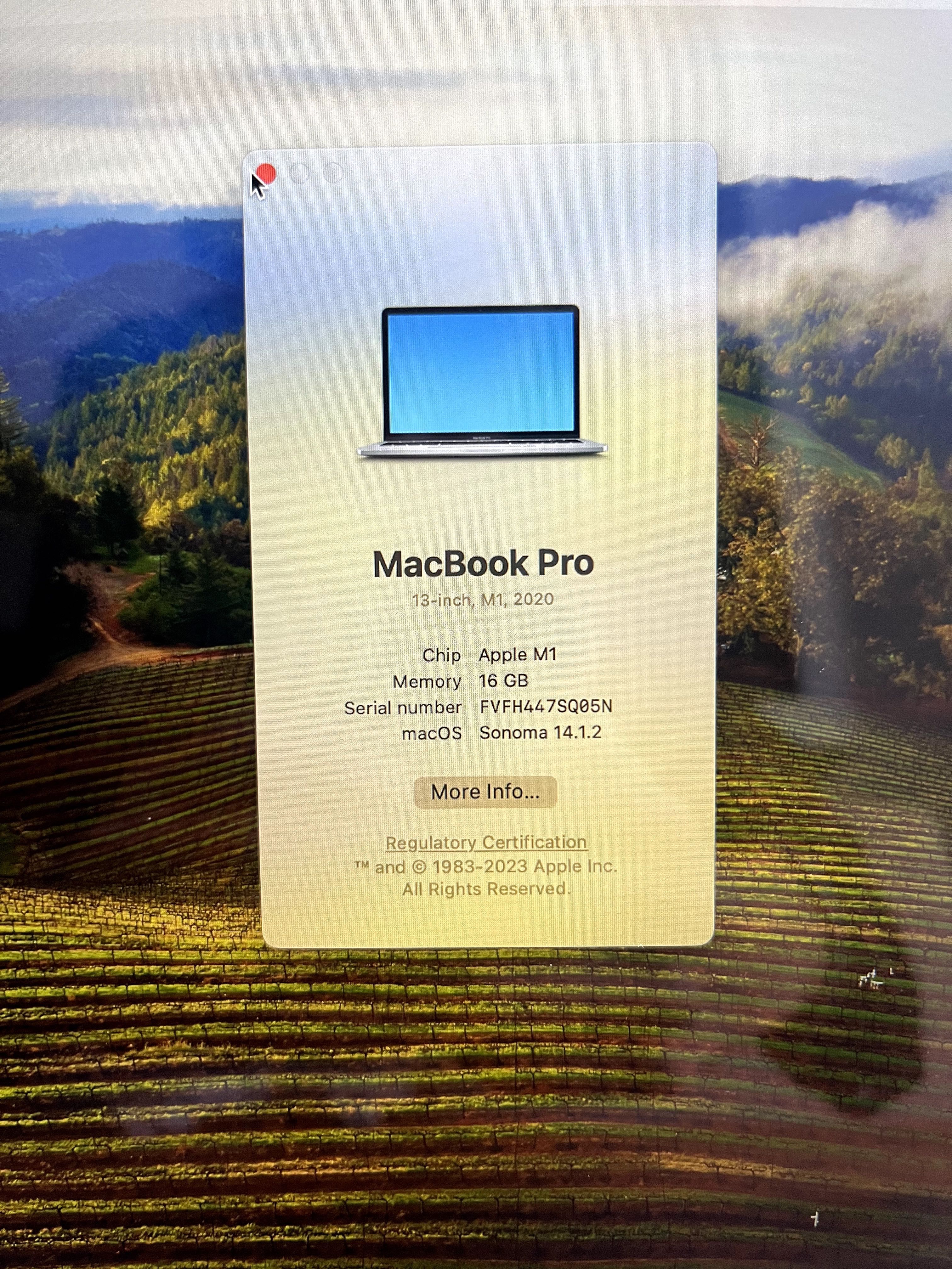 MacBook Pro M1 16GB 2020
