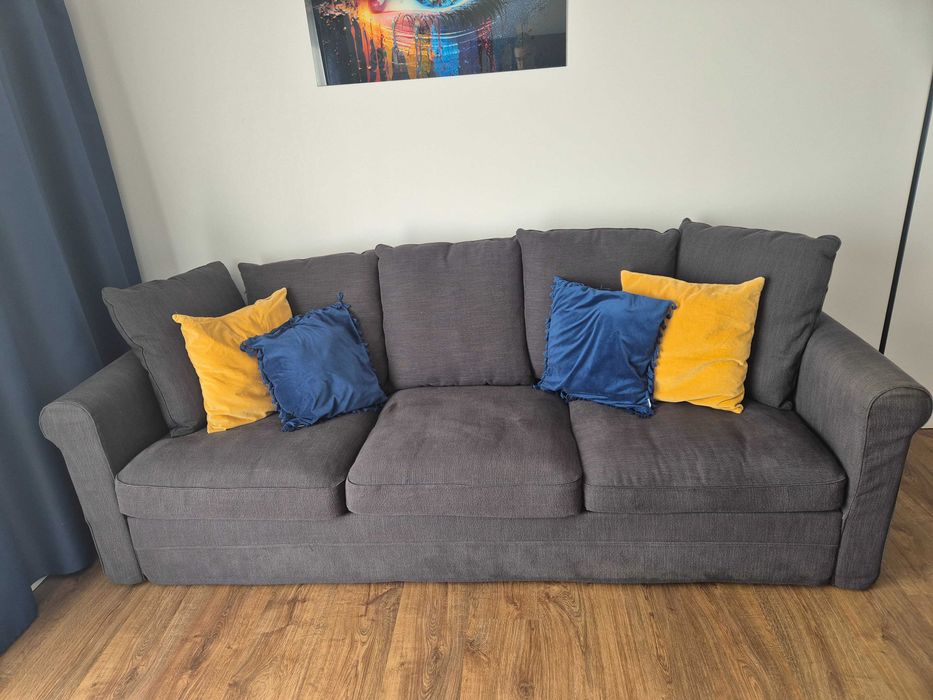 Sofa 3 osobowa IKEA GRONLID ciemnoszara. Stan Idealny !
