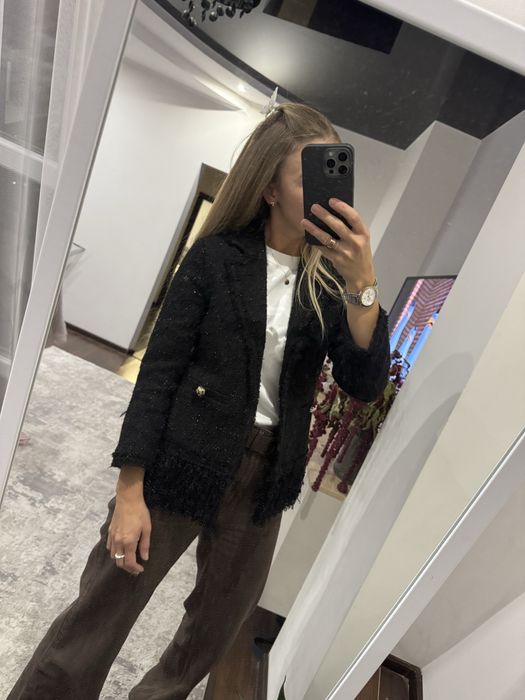 Жакет твідовий як в chanel xs s