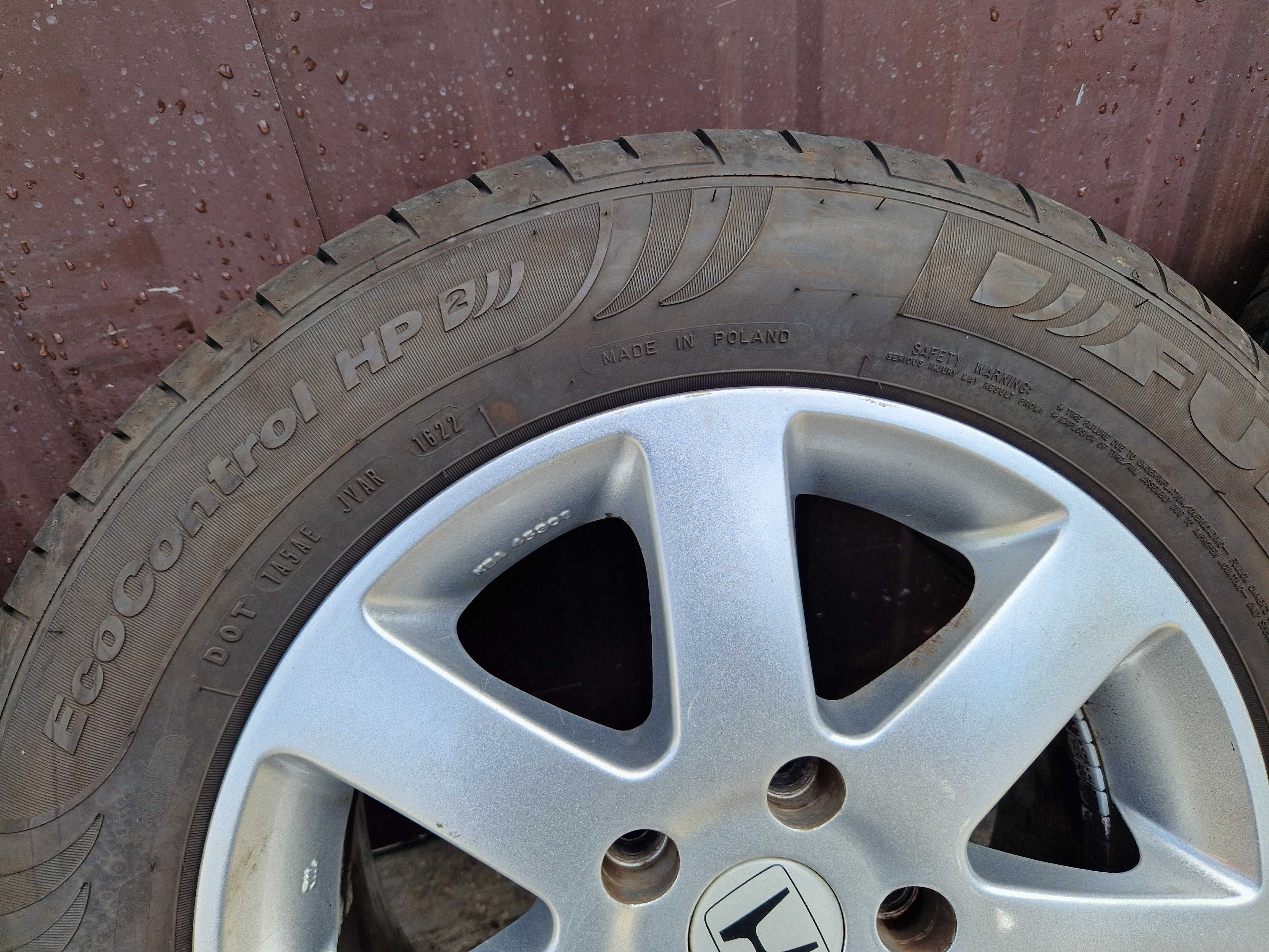 Felgi Koła Honda Accord, Civic CR-V, CR-Z 5x114,3 ET45 Lato 195/65/R15