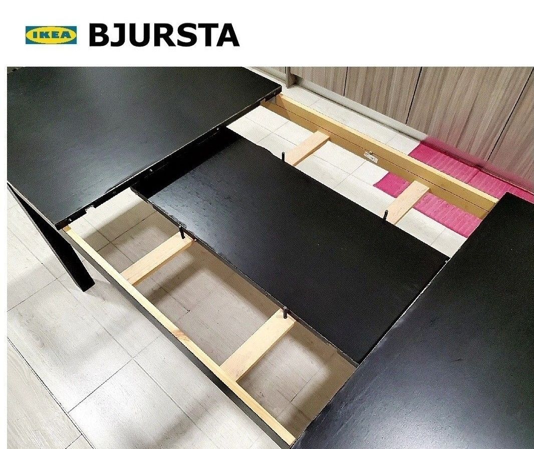 Mesa preta IKEA Bjursta