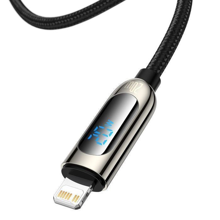 Baseus Kabel Ładowania USB Typ C-Lightning 20W z Miernikiem Mocy