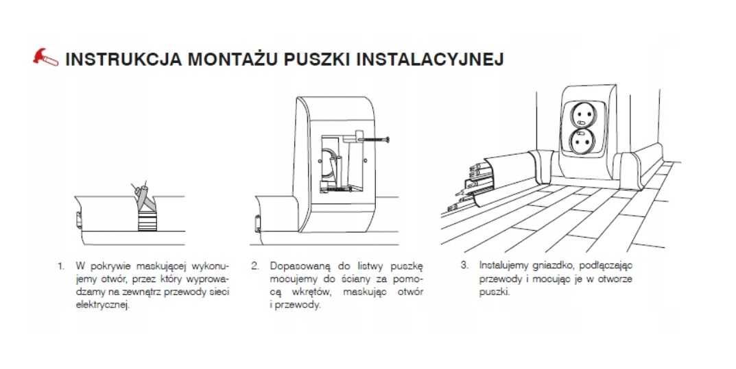 Puszka instalacyjna SALAG pod gniazdko biały