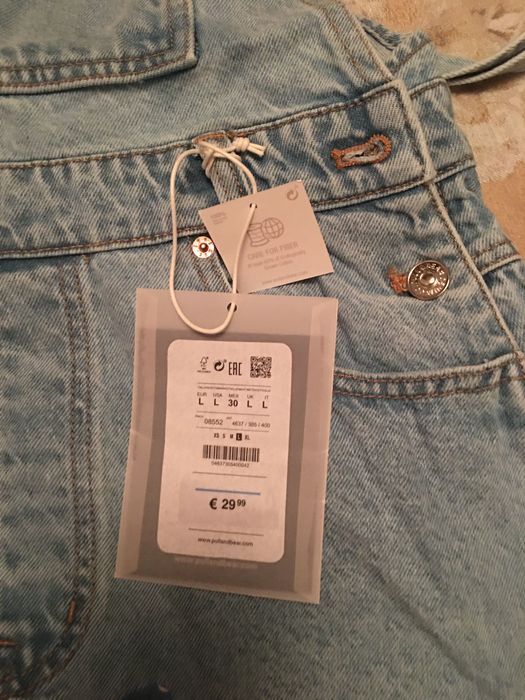 Jardineiras curtas de ganga