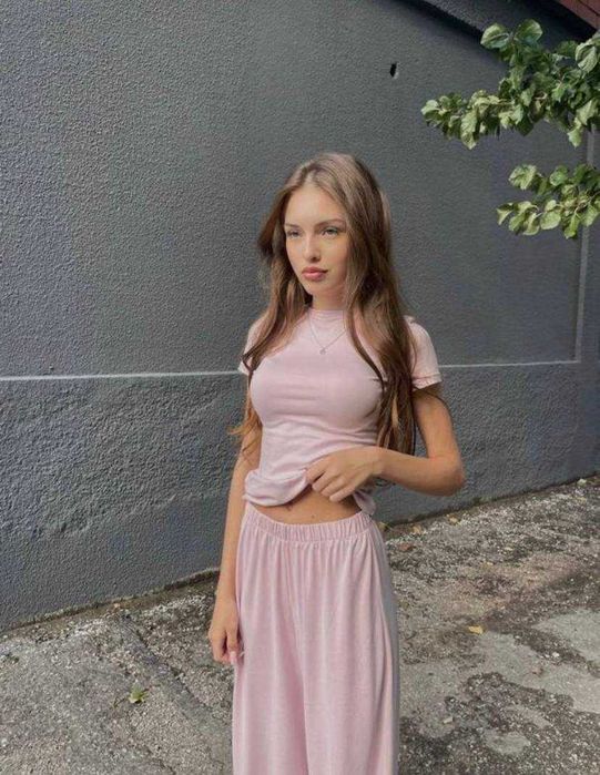 Костюм віскоза рожевий