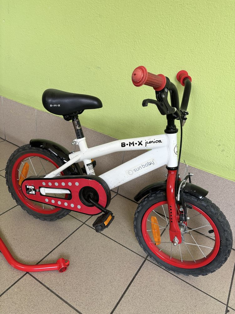 Rowerek BMX 14” dla 3-4 latka z bocznymi kółkami