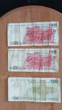 Banknoty 100 zł i 50 zł