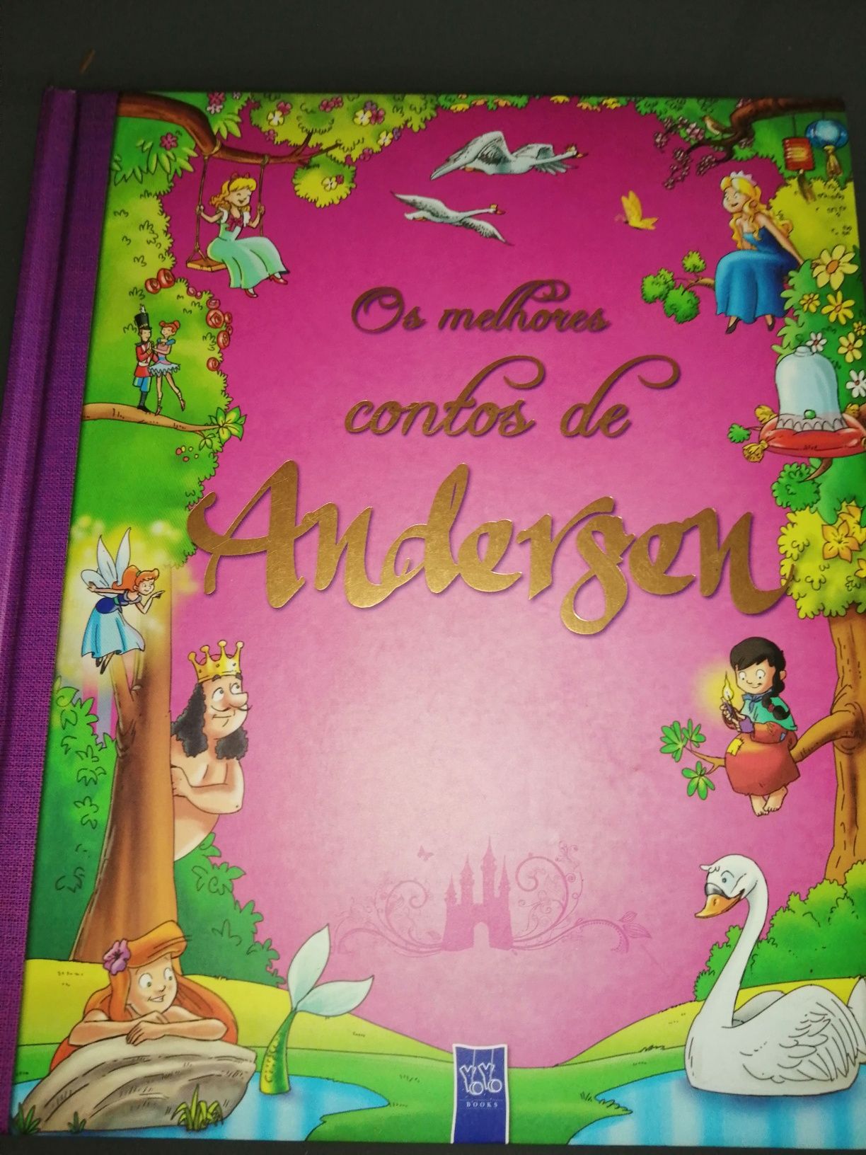 Os melhores contos de Andersen  -Capa almofadada - Como Novo!! 240 pag