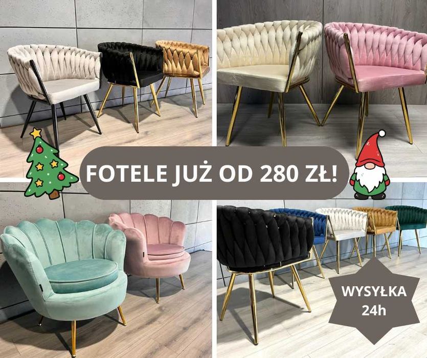 fotele i krzesła plecione do salonu jadalni tapicerowane marki Lugano