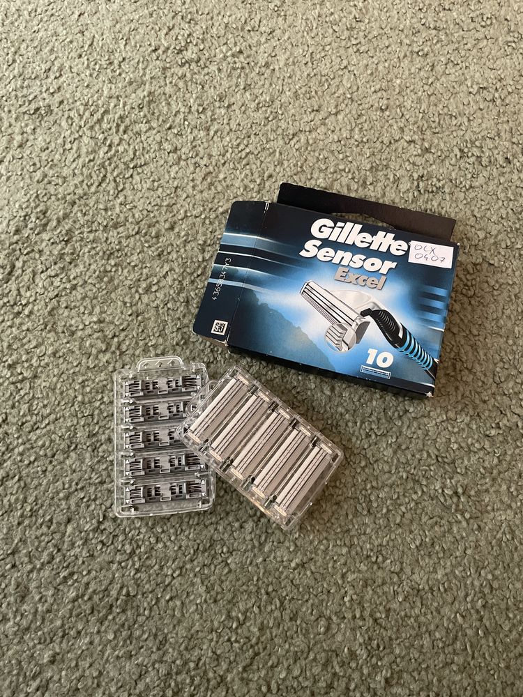 Gillette sensor excel 10 wkładów ostrzy 0407