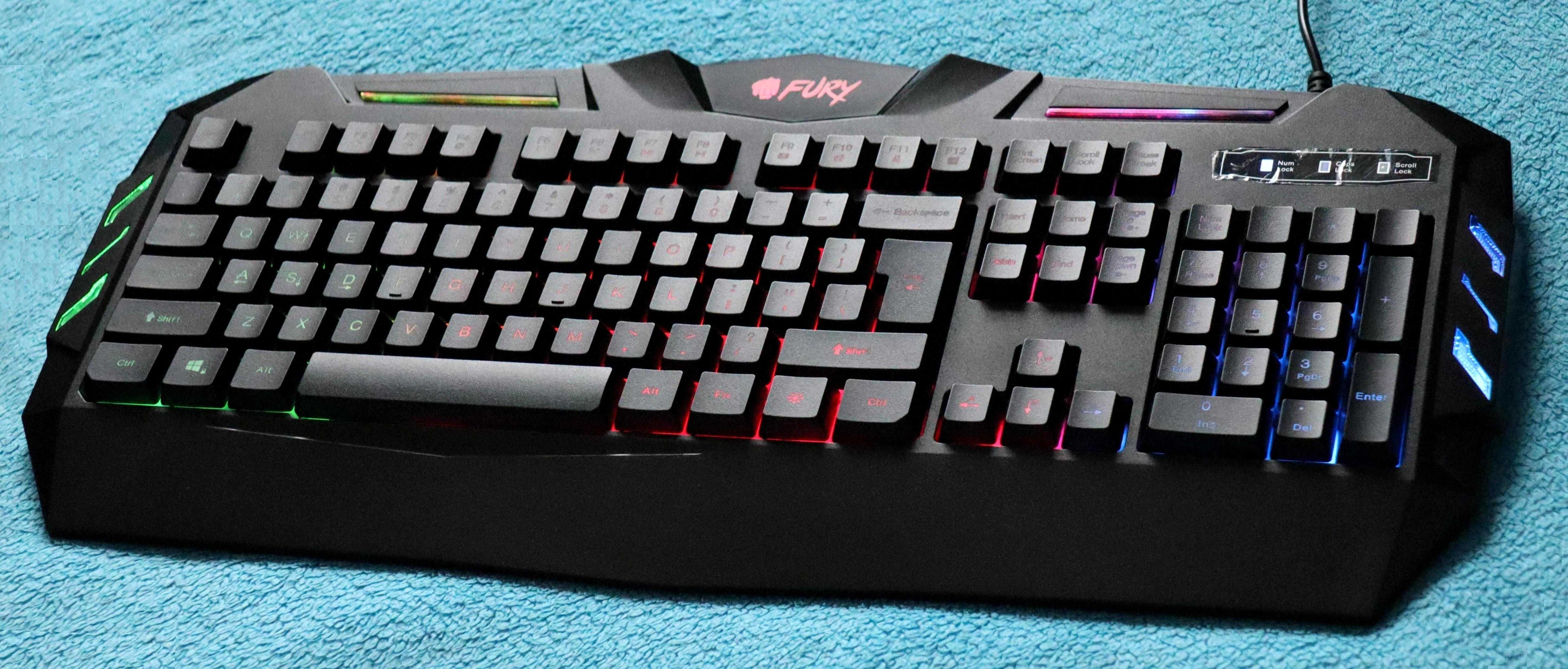 Klawiatura Fury Thunderstreak gamingowa podświetlana gamerska