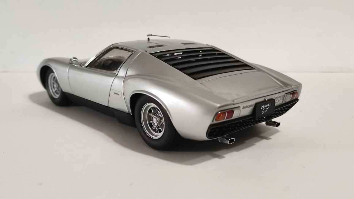 Lamborghini Miura SV, Kyosho, Silver 1:18