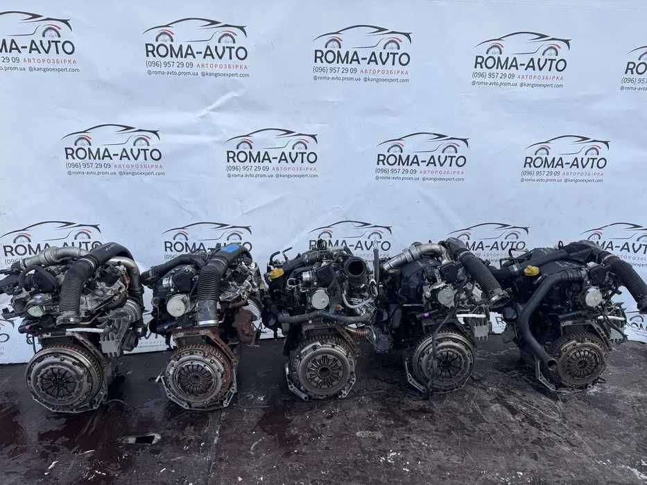 Двигун 1.5dci k9k612 Мотор Рено K9K626 Bosch Двигатель Renault k9k608