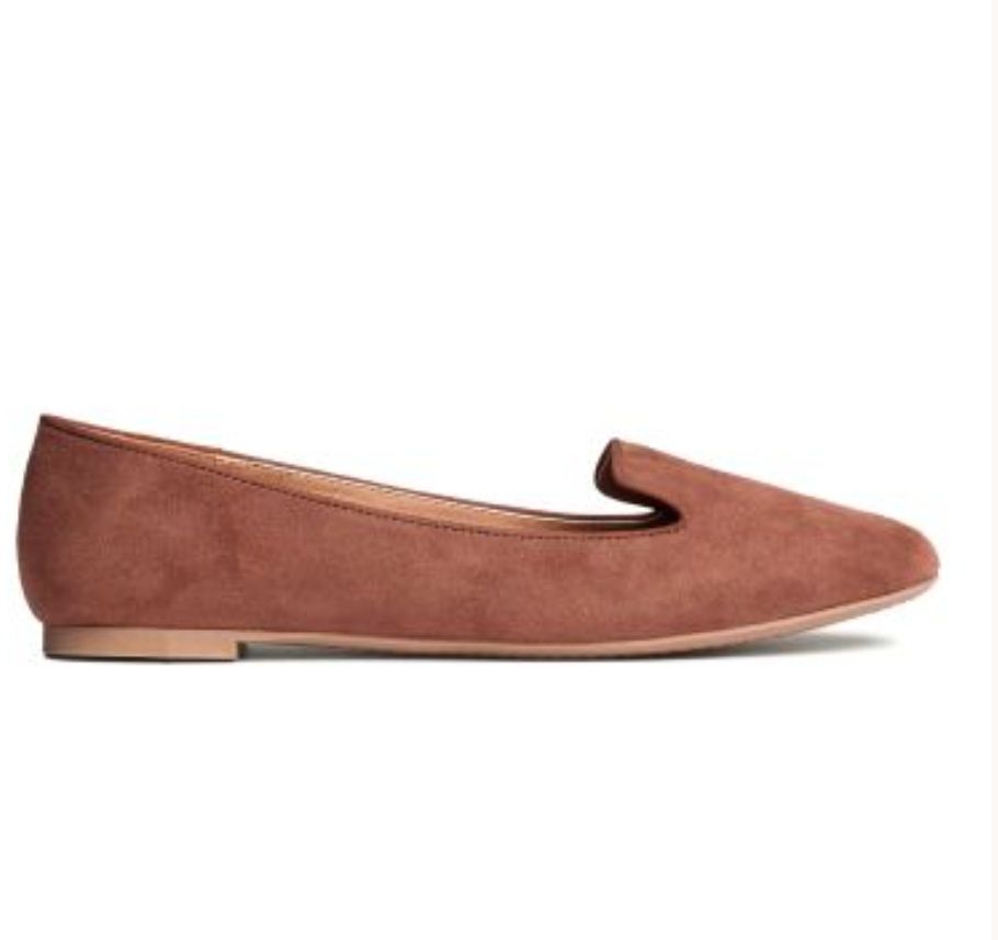 Mokasynki H&M r36 brąz czekolada