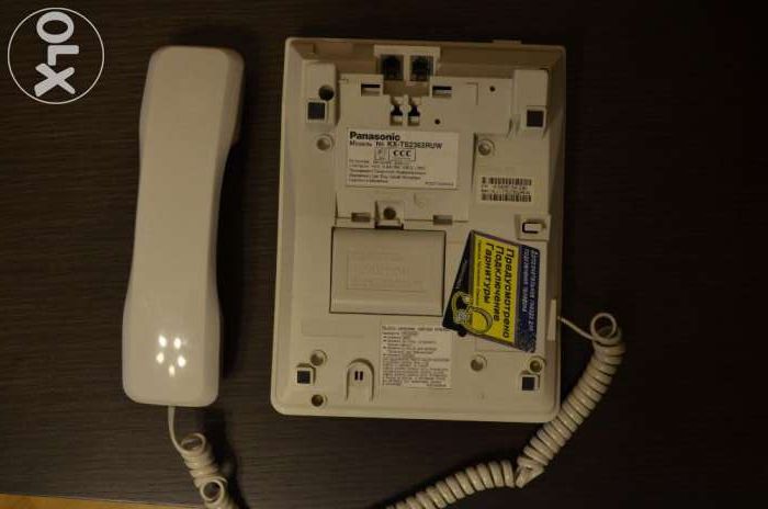 Проводной телефон Panasonic KX-TS2362RUW White