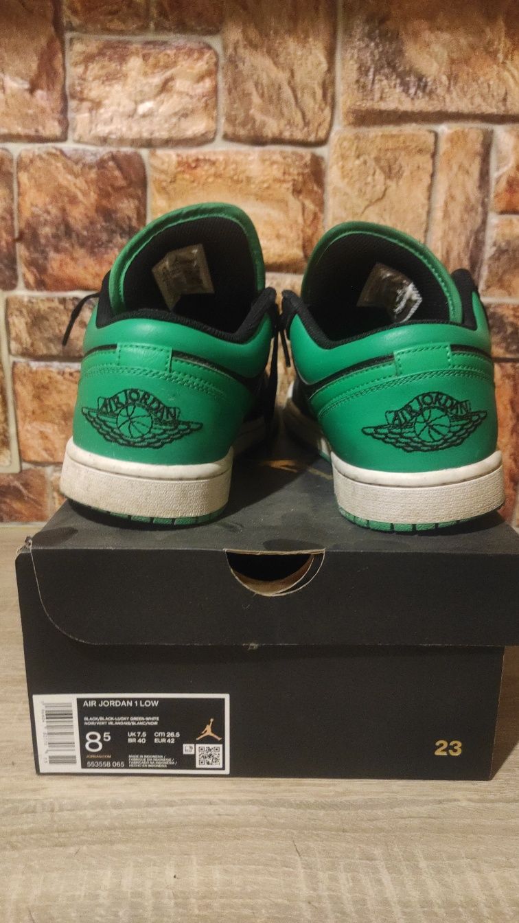 Jordan 1 niskie low zielone lucky green