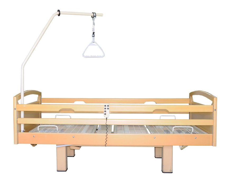 Łóżko ortopedyczne elektryczne dla chorego + WYSIĘGNIK + NOWY MATERAC