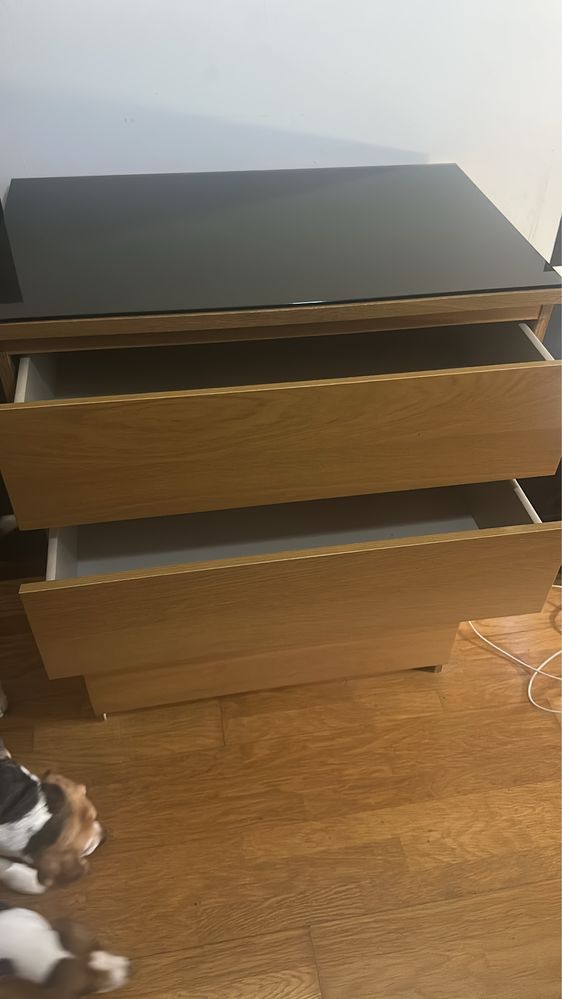 Comoda Malm ikea castanha