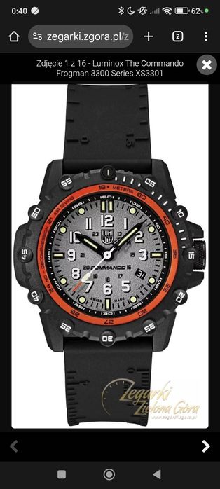 Zegarek Luminox commando 3300