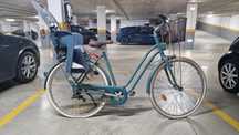 Bicicleta de cidade Elops + cadeira bebé