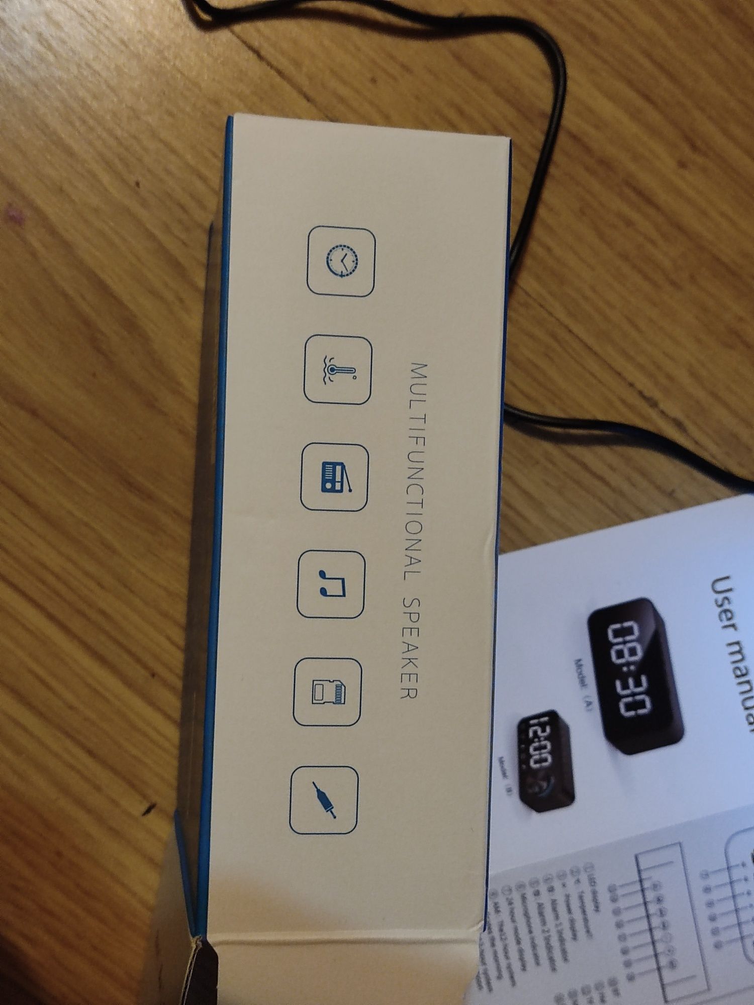 Zegarek cyfrowy zegar budzik radio bluetooth