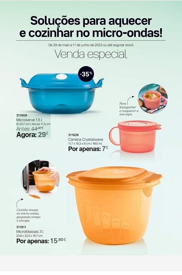 Microondas massas Tupperware