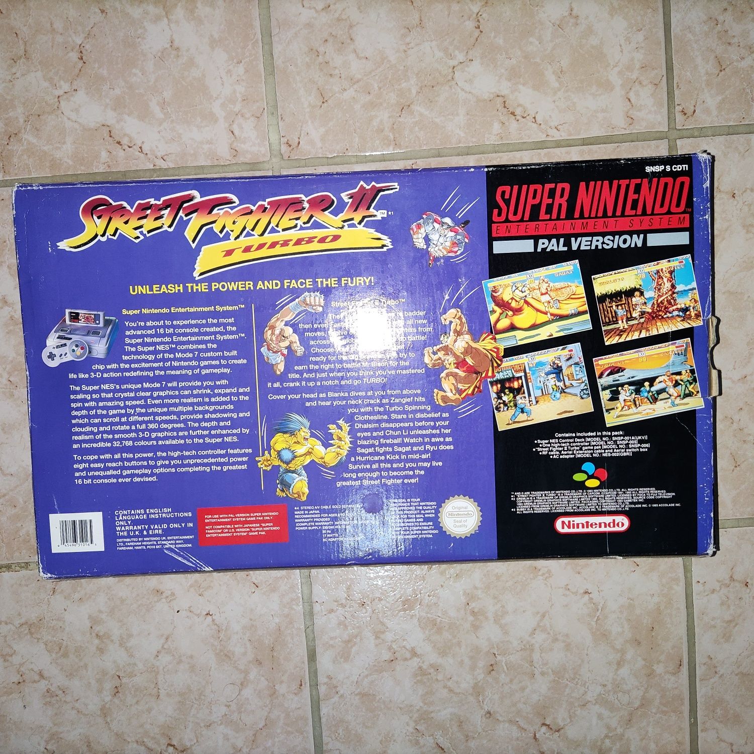 Consola Super nintendo Street fighter 2 turbo edition