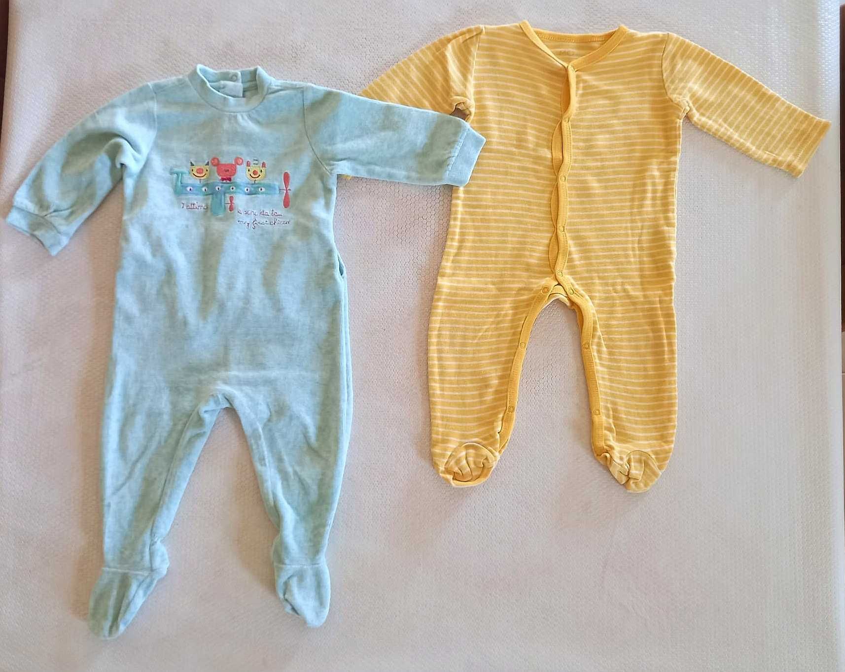 3 babygrows menino 3 a 6 meses