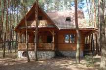 domek letniskowy z kominkiem/Wisienka 13 os./Krasnobród/Roztocze/domki