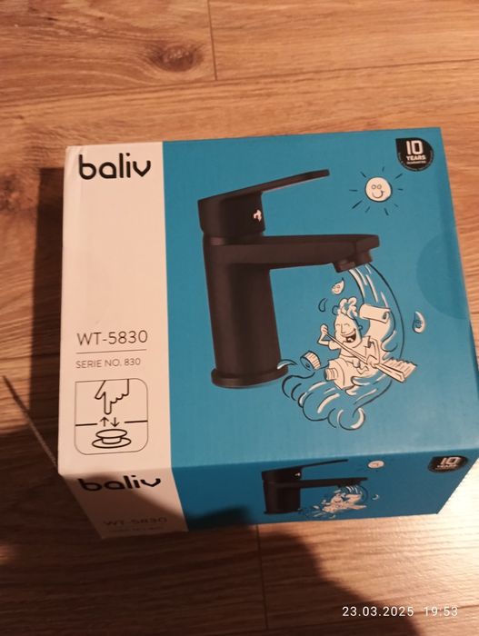 Bateria umywalkowa Baliv czarny