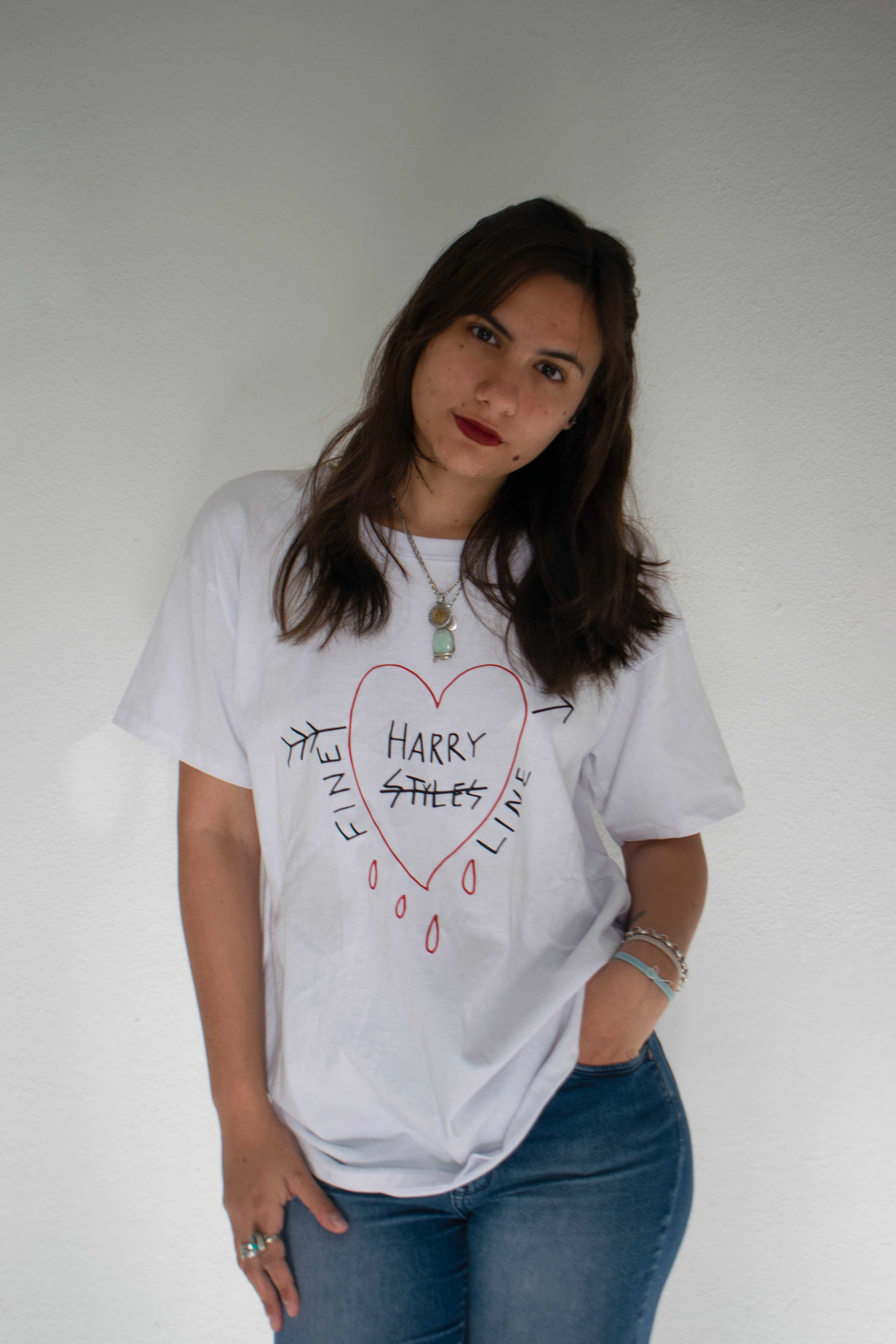 Harry Styles T-shirt Algodão Unisex