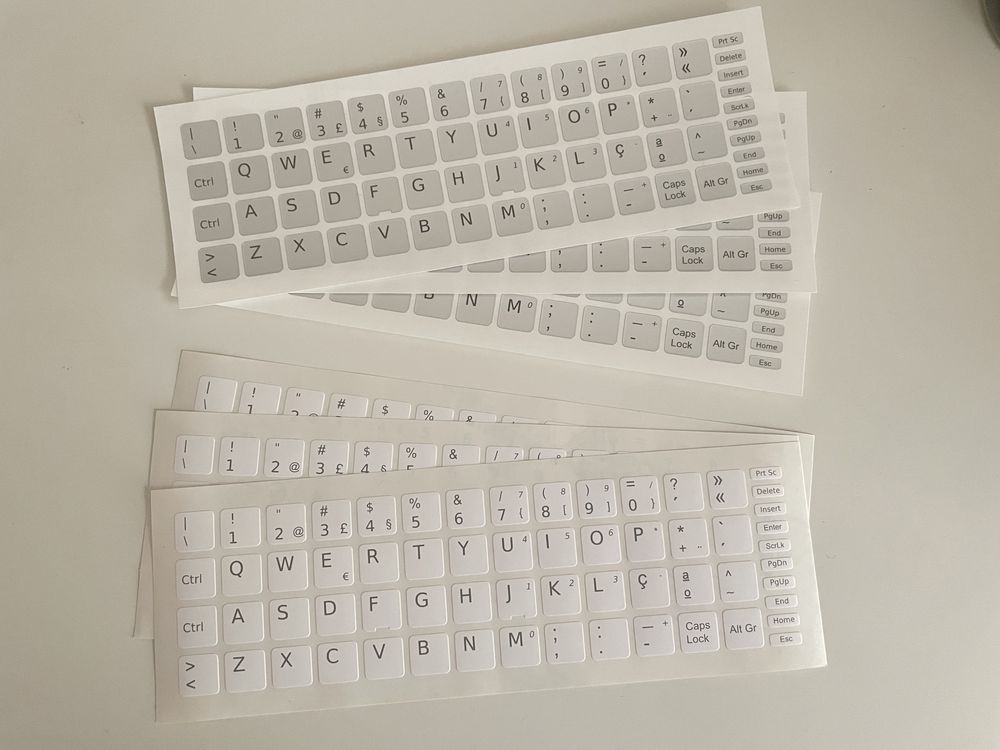 Autocolantes para teclado (13*13mm)