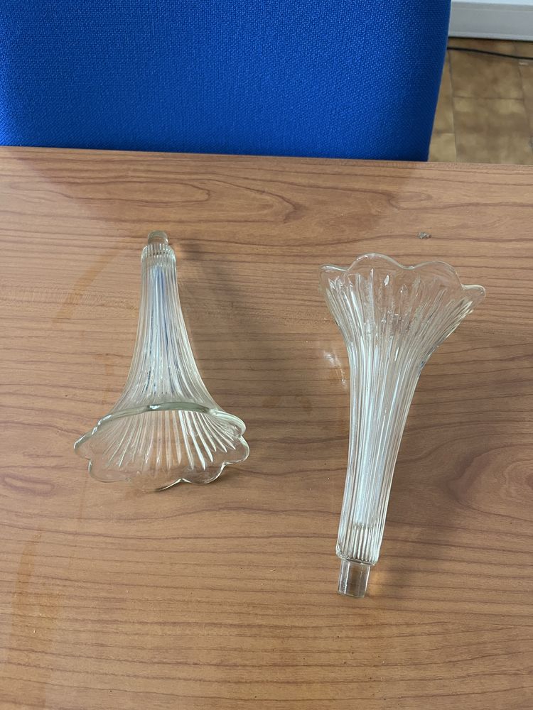 Floreiras lapidadas em cristal