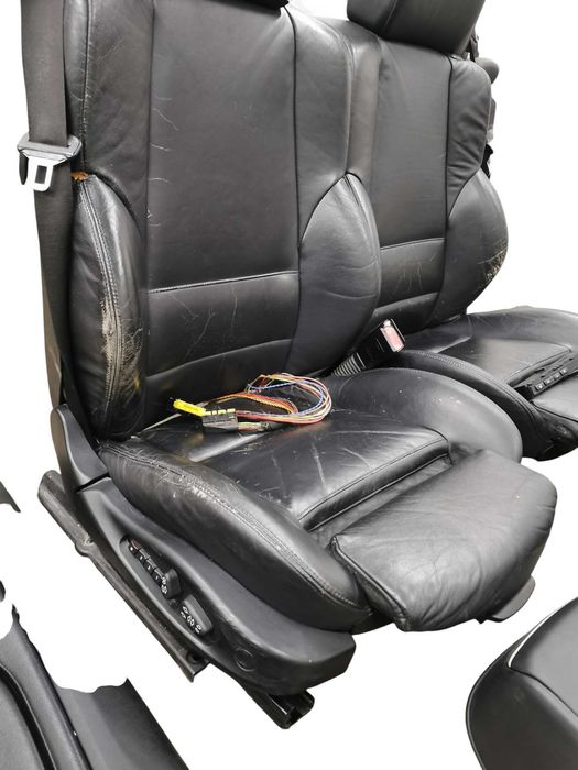 Wnetrze fotele sportsitze czarna skora grzane BMW E46 Cabrio kabriolet